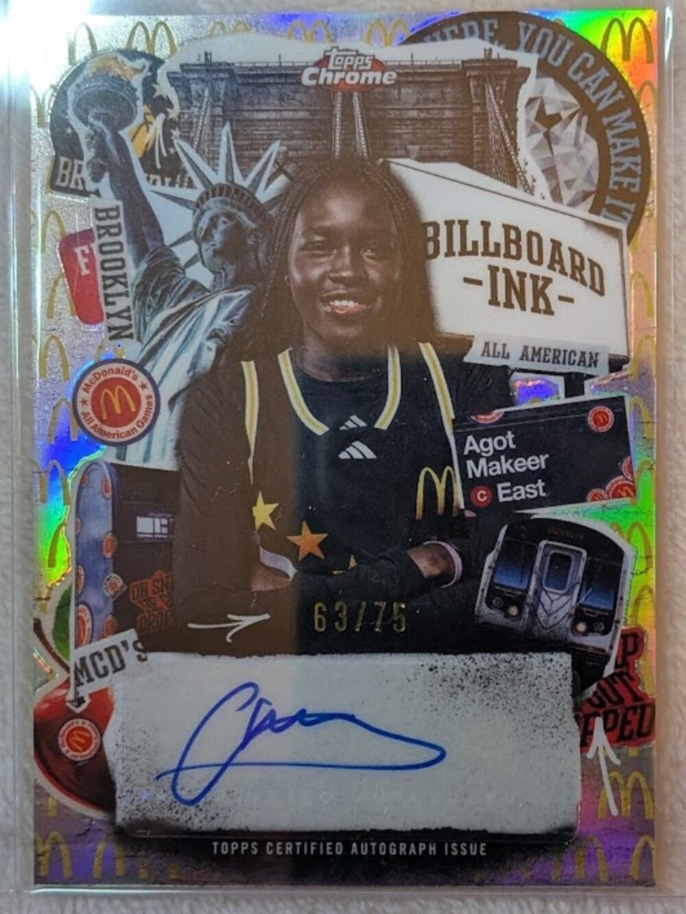 2025 Topps McDonalds Auto AGOT MAKEER #BI-AM 63/75